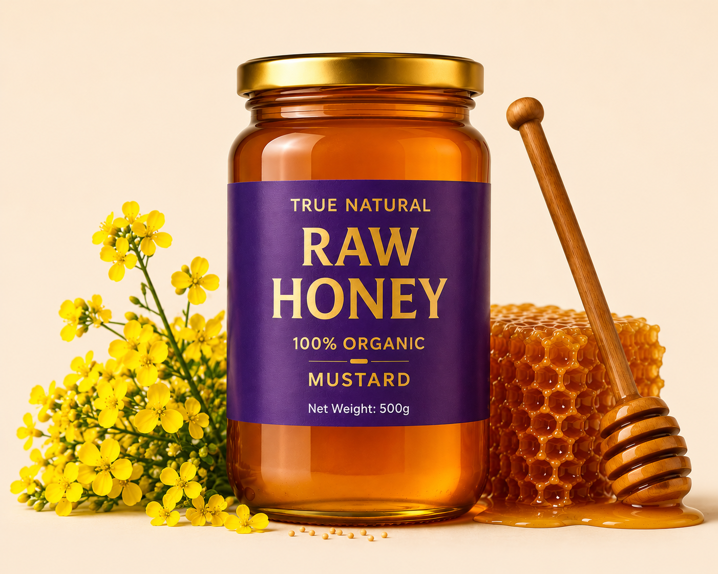 True Natural Mustard Honey